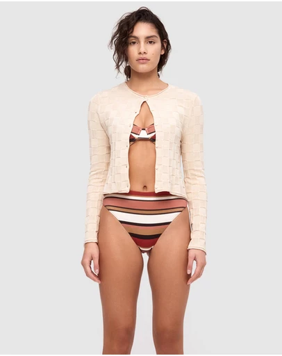 Zulu & Zephyr - Basketweave Knit Cardigan