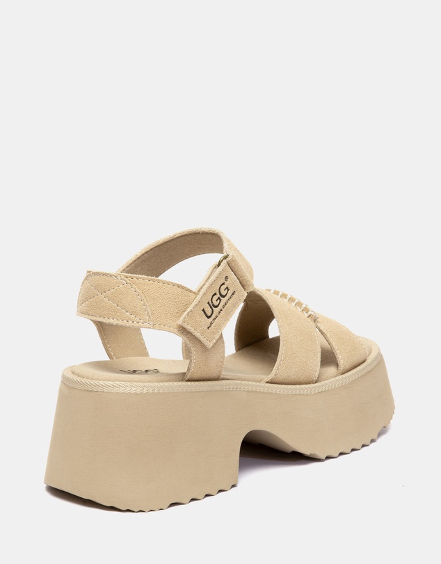 EVERAU - Australian Shepherd Ugg Eive Cow Suede Upper Loafer Oxfords Flats