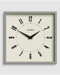 Newgate - Newgate Jones Box Wall Clock Grey