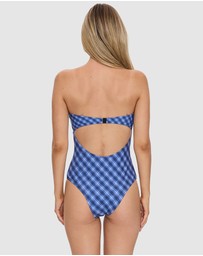 Thrills - High Speed Check Strapless One-Piece Swimsuit
