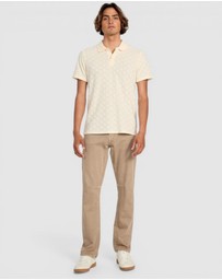 GUESS - Logan Knitted Short Sleeve Polo Shirt