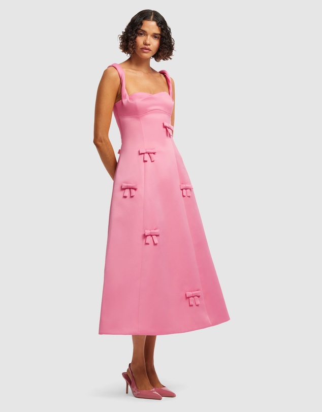 LEO LIN - Beatrice Bow Midi Dress