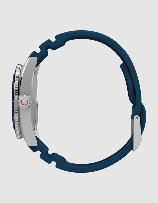TIMEX - Deep Water Reef 200 SST Blue Dial Blue Rubber Strap