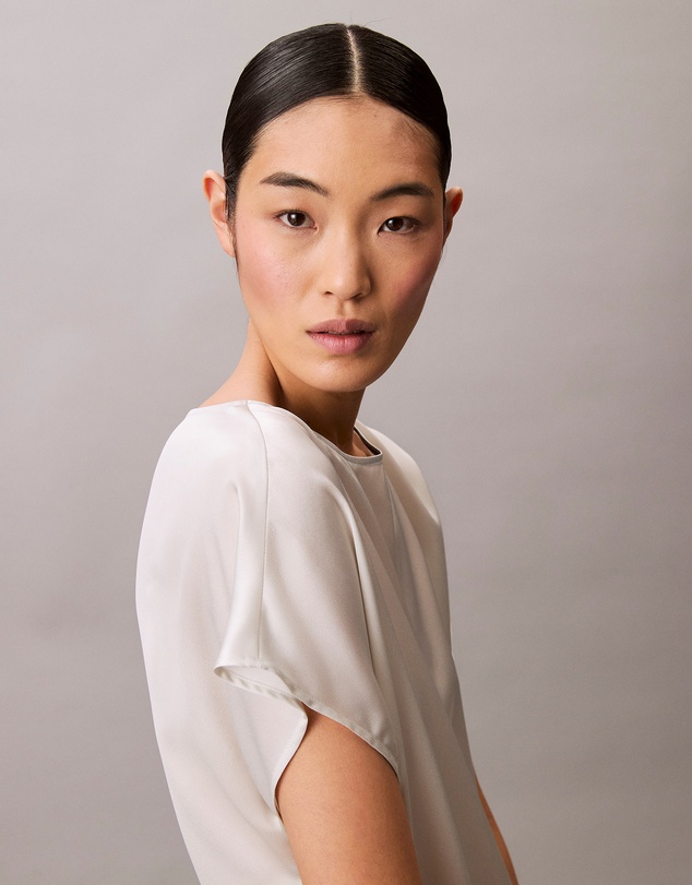 Calvin Klein - Satin Printed Relaxed Dress