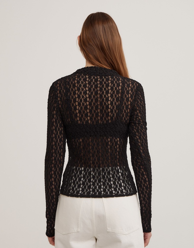 Witchery - Textured Long Sleeve Top