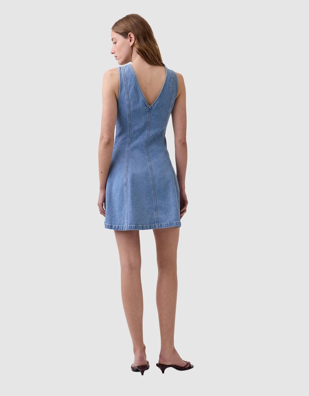 GAP - Sleeveless ZF V-Neck Mini Dress