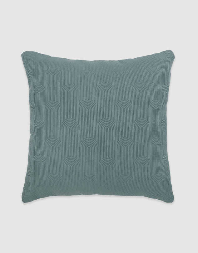 Bambury - Eva Square Cushion Blue