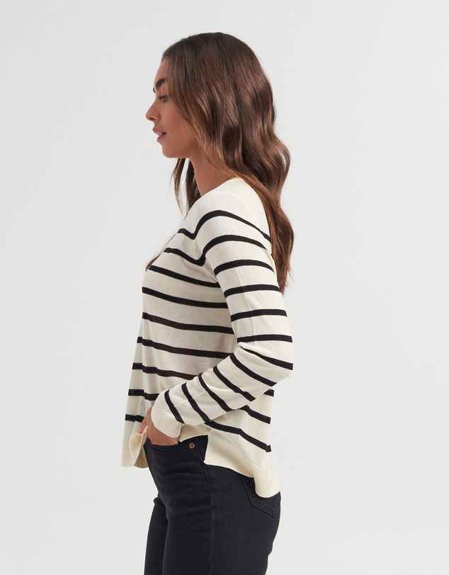 Vero Moda - Nova Long Sleeve Stripe Knit