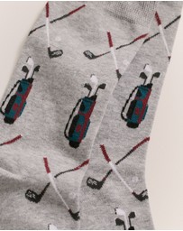 Trenery - Golf Caddy Sock in Grey Marle