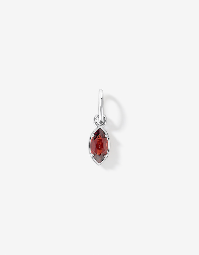 Michael Hill - Marquise-Cut Garnet Pendant in Sterling Silver