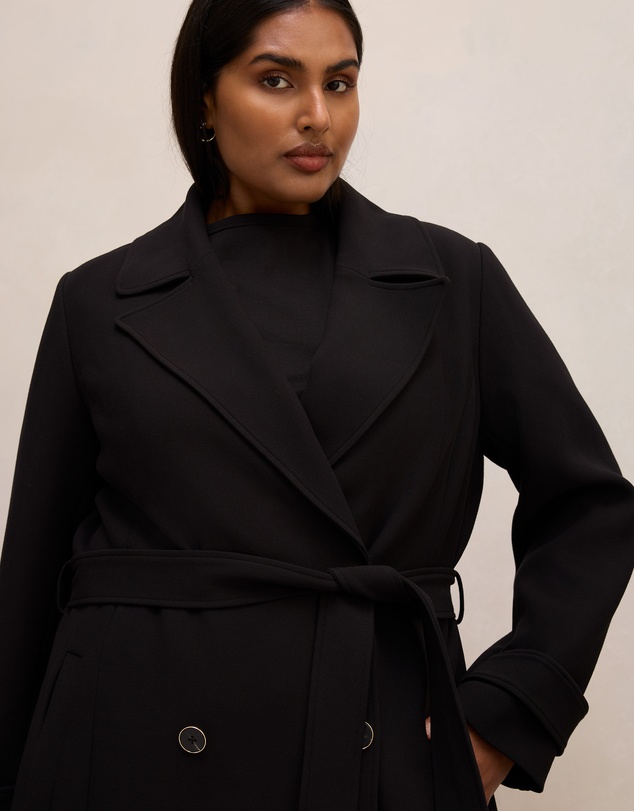 Forever New Curve - Remi Curve Buttoned Trench Coat