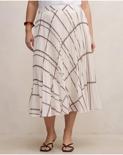 Forever New Curve - Aurora Curve Pleated Skirt