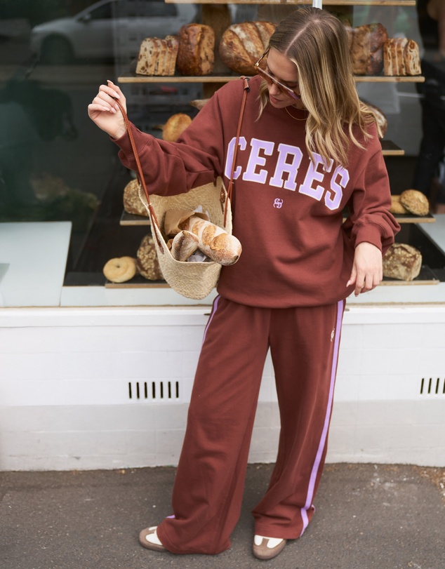 Ceres Life - Gigi Wide Leg Terry Trackpant