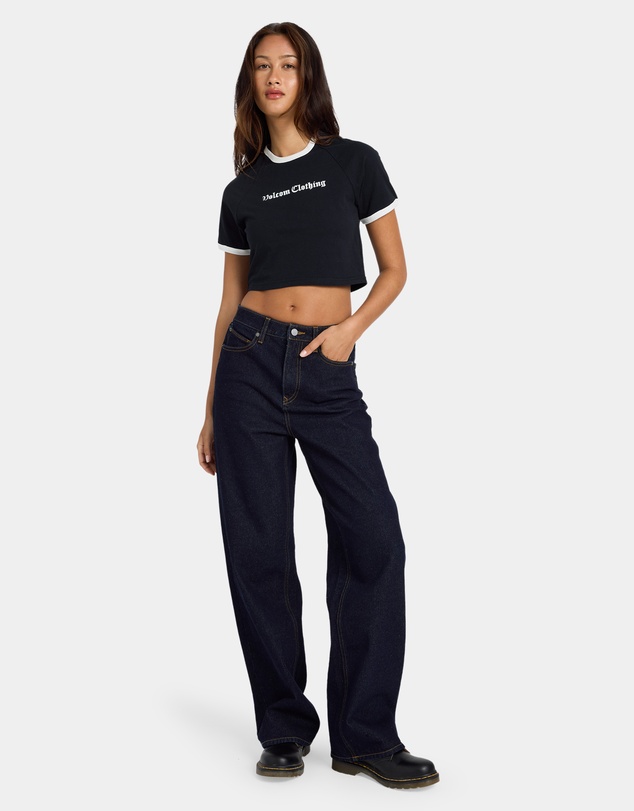 Volcom - Womens Stoned BF High Rise Denim Jeans