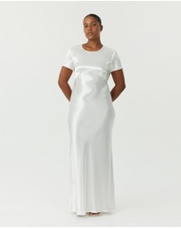 Third Form - Satin Bias Maxi Tee Dress