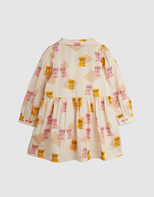 Mini Rodini - Kittens Aop Woven LS Dress