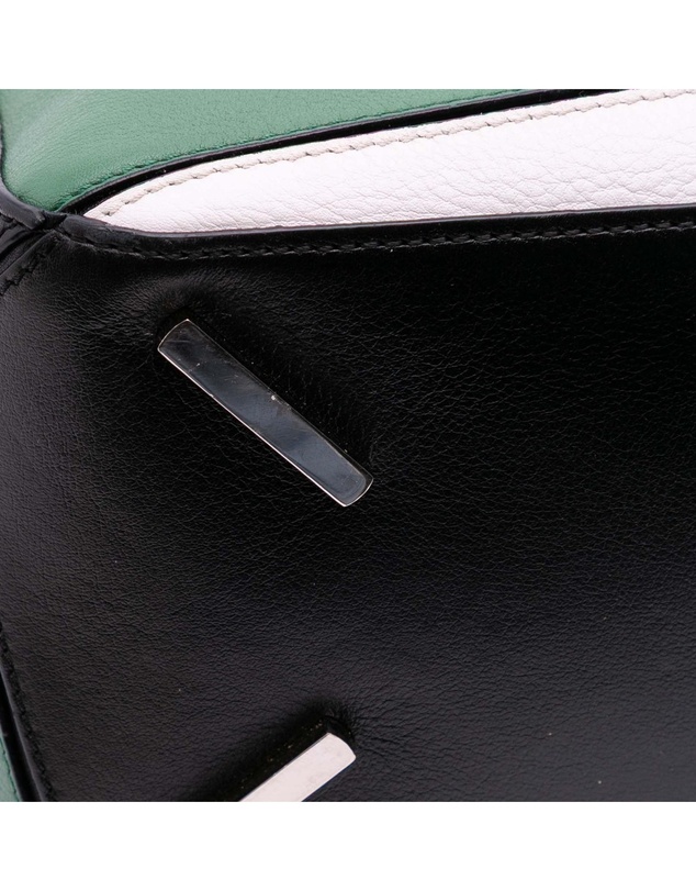 Pre-Loved by Azura Reborn - Pre-Loved Medium Tricolor Calfskin Puzzle Satchel