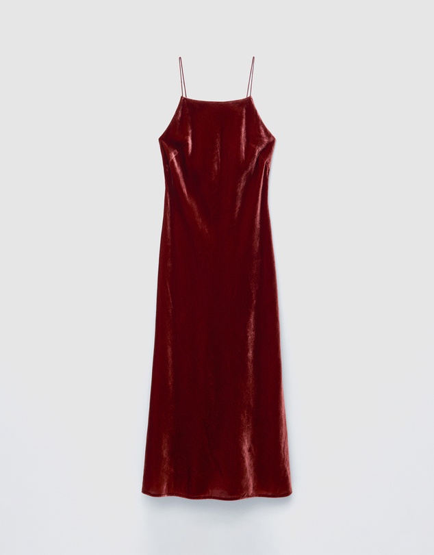 & Other Stories - Strappy Velvet Midi Dress