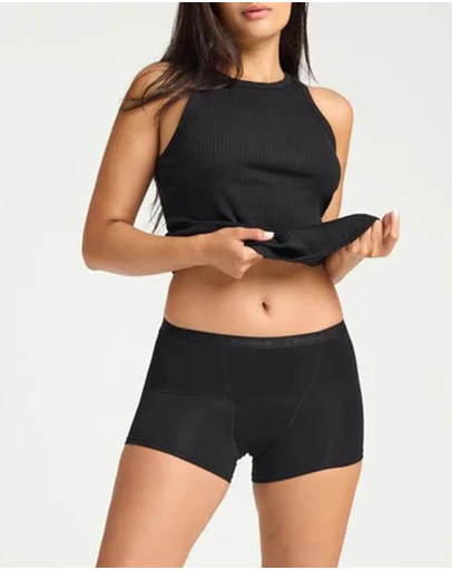 Modibodi - Classic Period Boyshort Super Absorbency Black