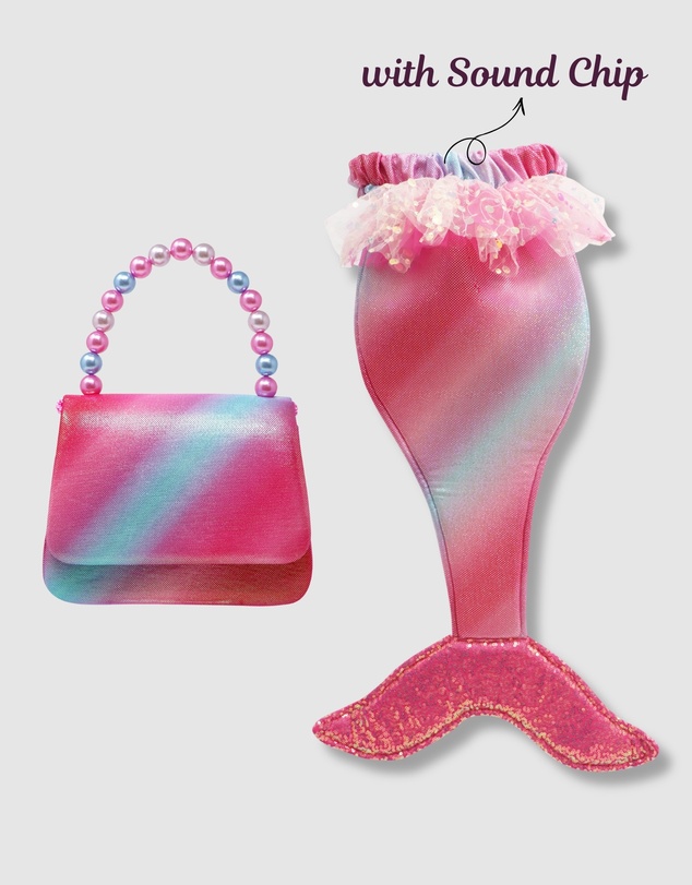 Pink Poppy - Rainbow Mermaid Tail Accessories Bundle