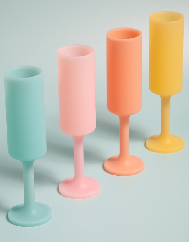 porter green - seff | silicone unbreakable champagne flutes