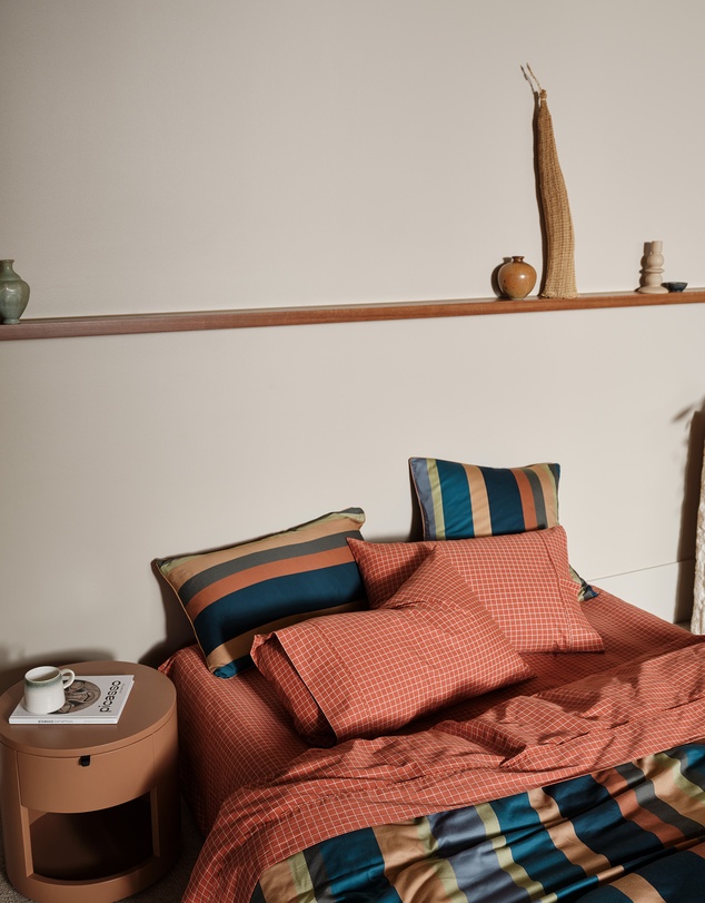 Linen House - Volley Check Sheet Set