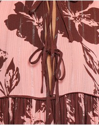 Petal & Pup - Nyla Top - Pink Brown Floral