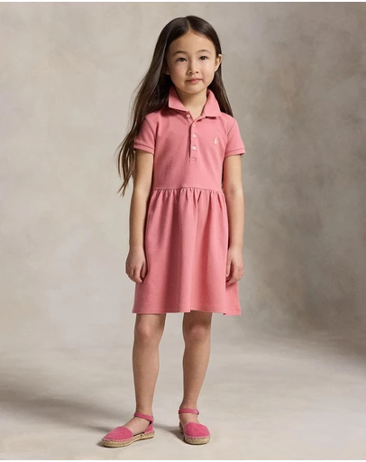 Polo Ralph Lauren - Stretch Mesh Polo Dress - Kids