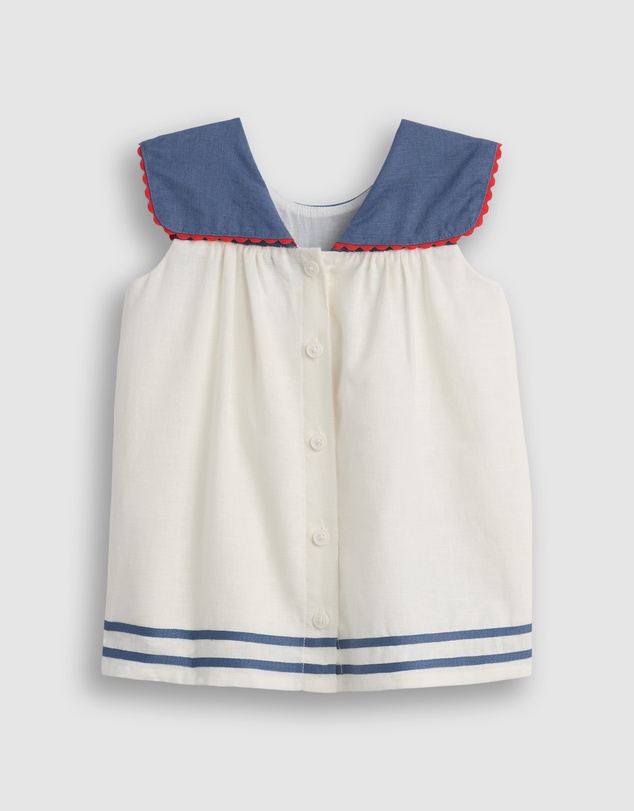 GAP - Sleeveless Linen Sailor Dress Set - Babies