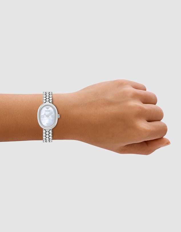 Emporio Armani - Silver Tone Analogue Watch