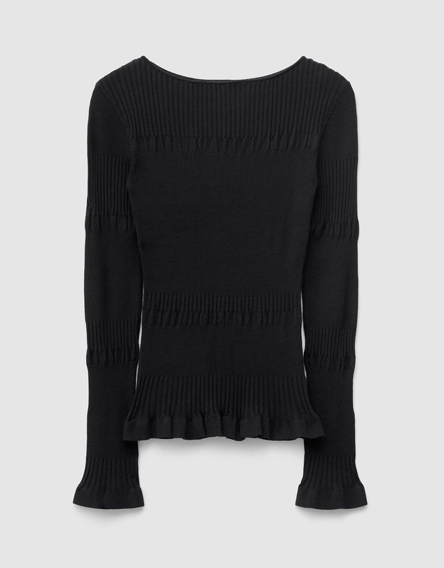 & Other Stories - Long-Sleeve Ribbed Top