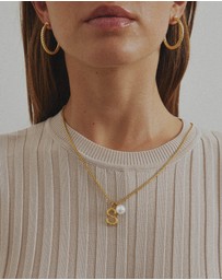 Zahar - Pearl Letter S Necklace