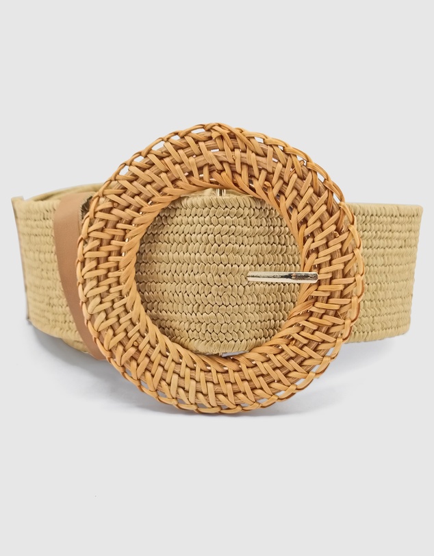 Miz Casa and Co - Round Rattan Plain Woven Belt