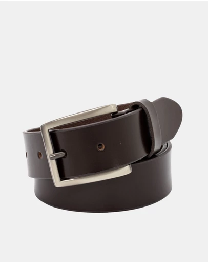 Buckle - Halston. Australian Made Buffalo Leather Belt. 35mm width.
