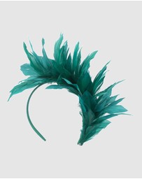 Max Alexander - Modern Teal Green Racing Fascinator