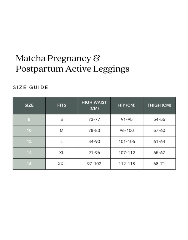Cake Maternity - Matcha Pregnancy Postpartum Active Legging