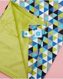 itti bitti - Travel Blanket - Heron with Wasabi