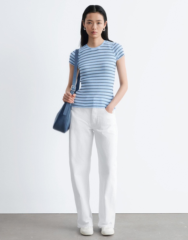 & Other Stories - Striped Rib-Knit T-Shirt
