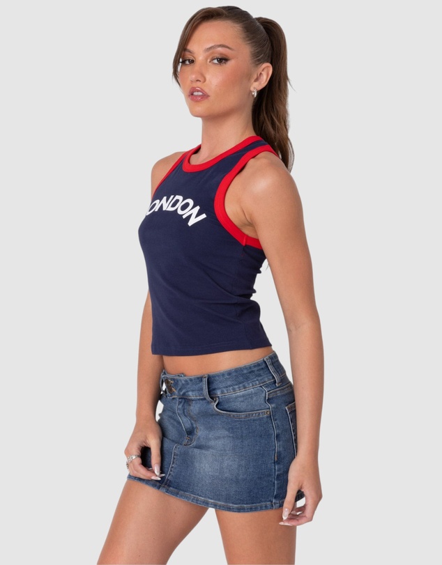 EDIKTED - London Girl Contrast Tank Top