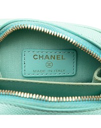 Pre-Loved by Azura Reborn - Pre-Loved chanel Quilted Leather Phone Holder with Chain
