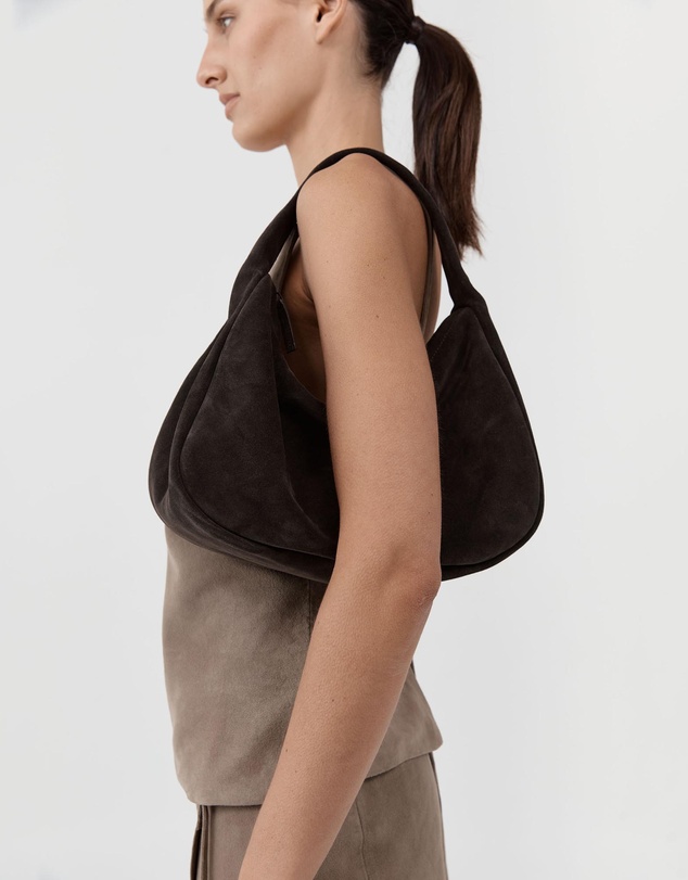St. Agni - Suede Large Bon Bon Bag