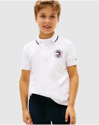 Tommy Hilfiger - Graphic Short Sleeve Polo - Teens