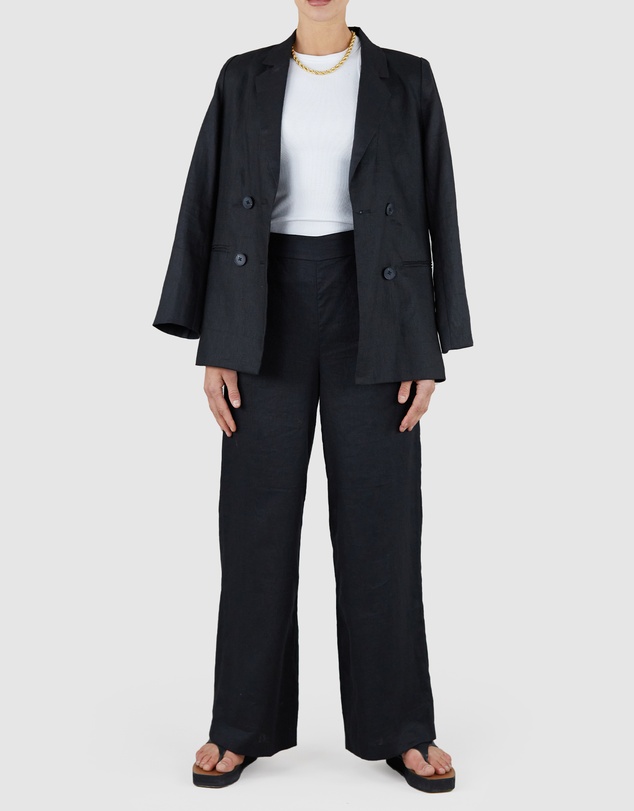 Amelius - Azure Linen Blazer