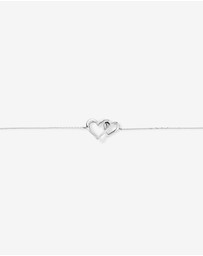 Michael Hill - Double Open Heart Bracelet in Sterling Silver