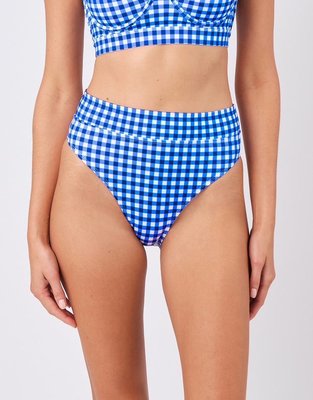 UNE PIECE - High-Cut High-Waisted Bikini Bottom