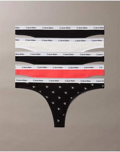 Calvin Klein - 5-Pack Icon Logo Thong