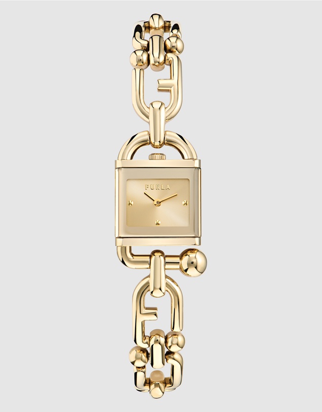 Furla - Mianuvola Square Gold-Tone Bracelet Watch