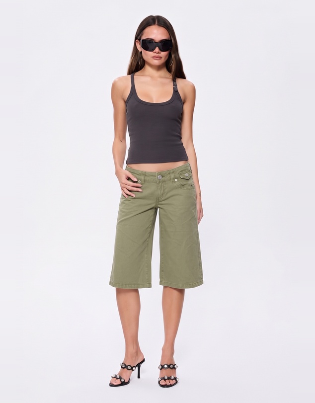 Abrand - 00 Wide Capri Khaki