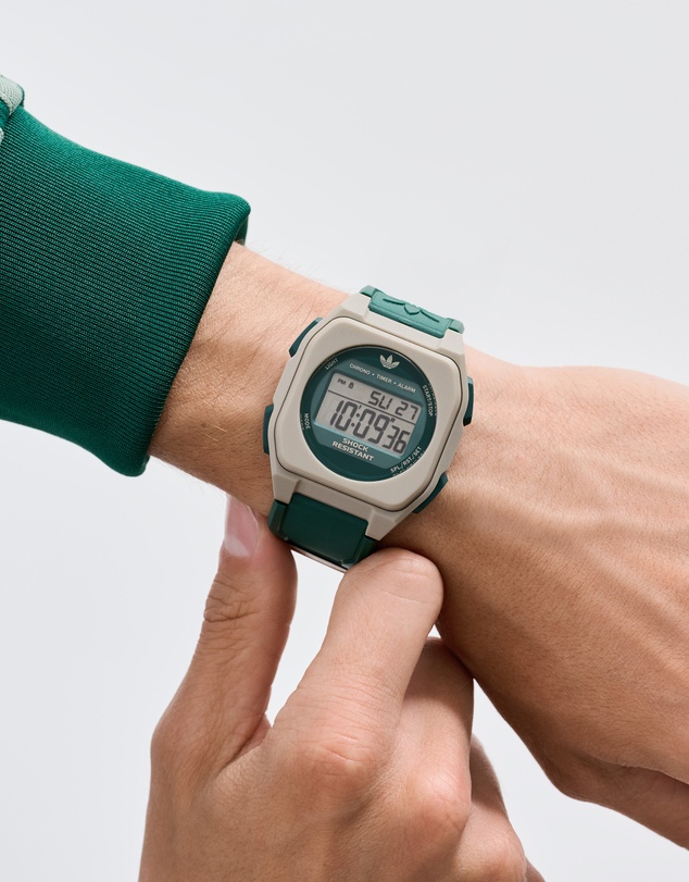 adidas Originals - City Tech Four 42mm Green Resin Strap Watch