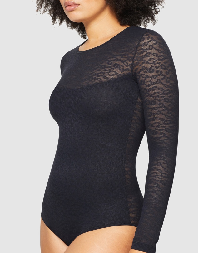 Nancy Ganz - Lace Supreme Long Sleeve Bodysuit